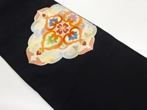 綴れ花菱華紋模様織出し名古屋帯
